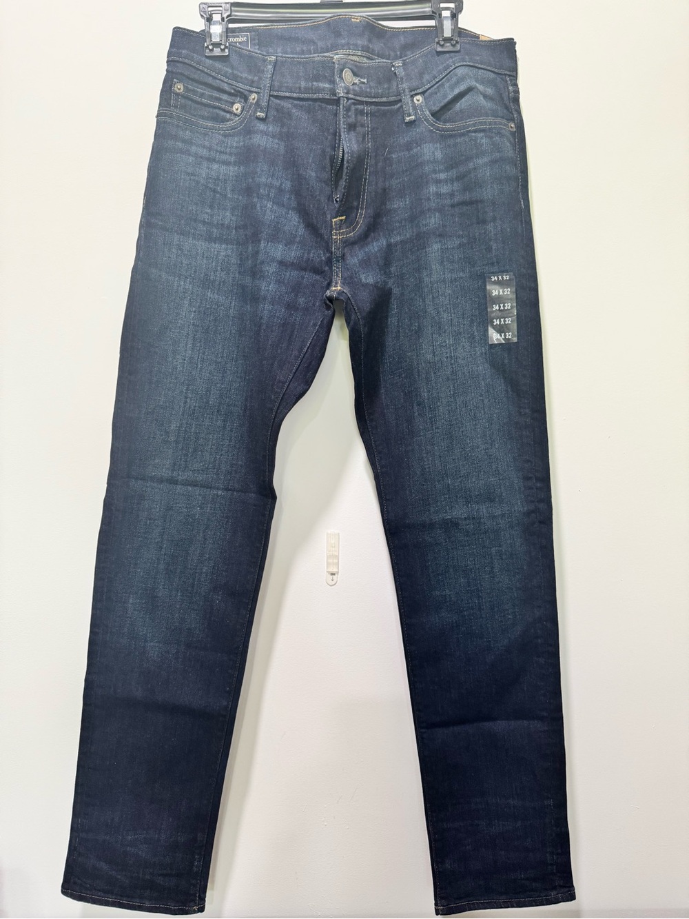 Abercrombie & Fitch Dark Indigo Slim Straight Jeans